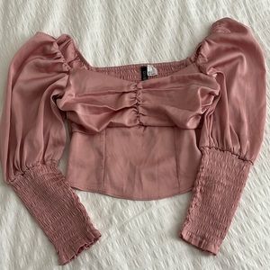 Pink Blouse 👚 crop top